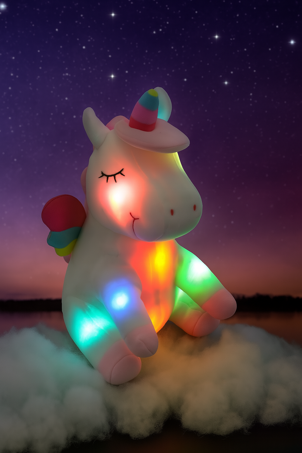 Peluche Licorne LED