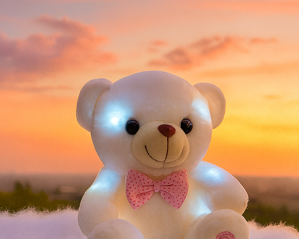 Peluche ourson LED