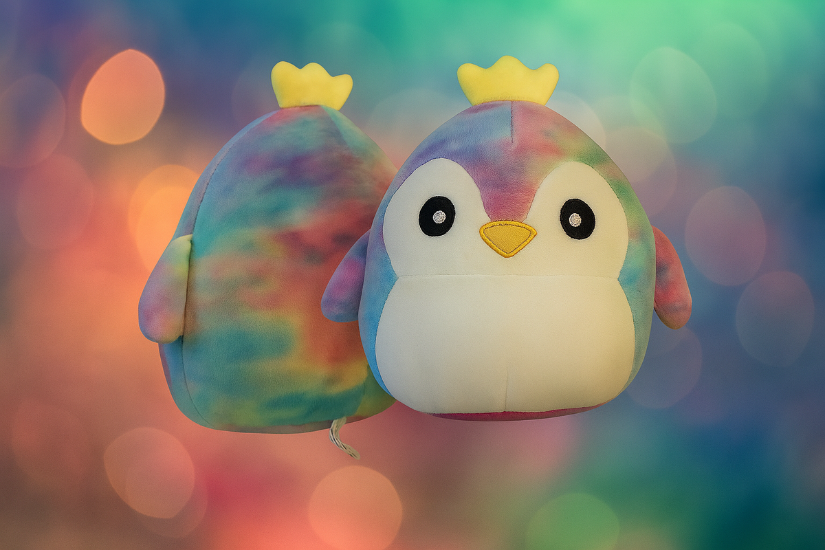 Peluche multicolore Pingouin