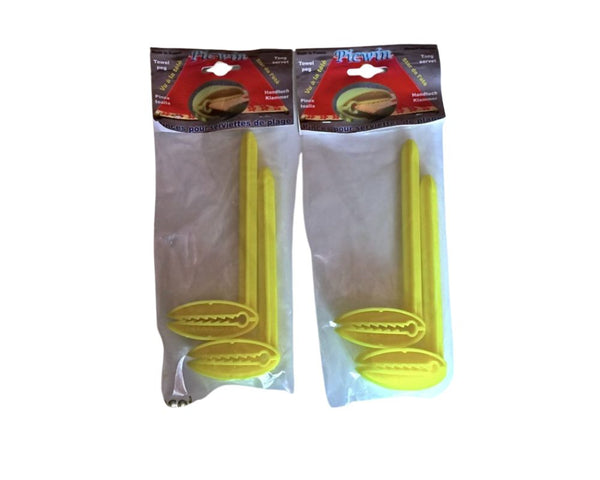 Pinces à serviettes de plage x 4