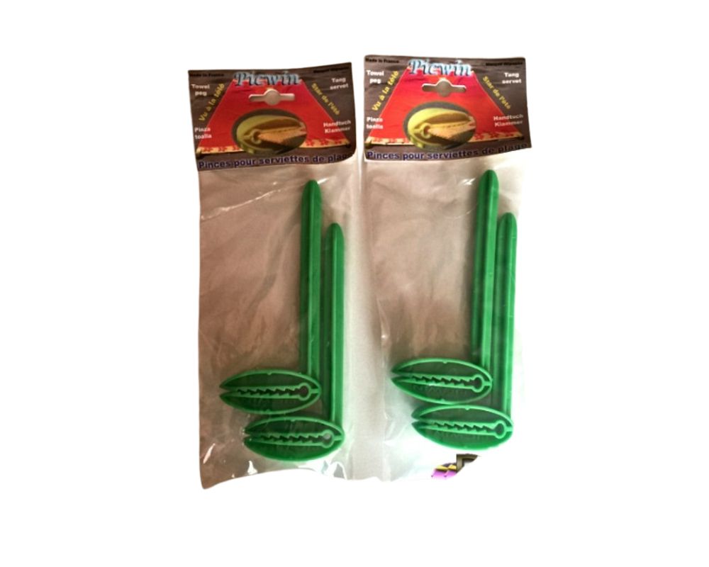 Pinces à serviettes de plage x 4
